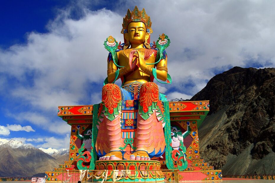 Statue of Maitreya Buddha, Diskit Monastery, Nubra Valley, Ladakh